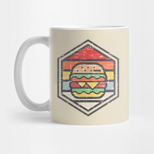 Retro Badge Burger Light Mug